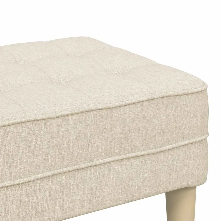 banc avec coussin Lin 113 x 57 x 39 cm tissu - 7