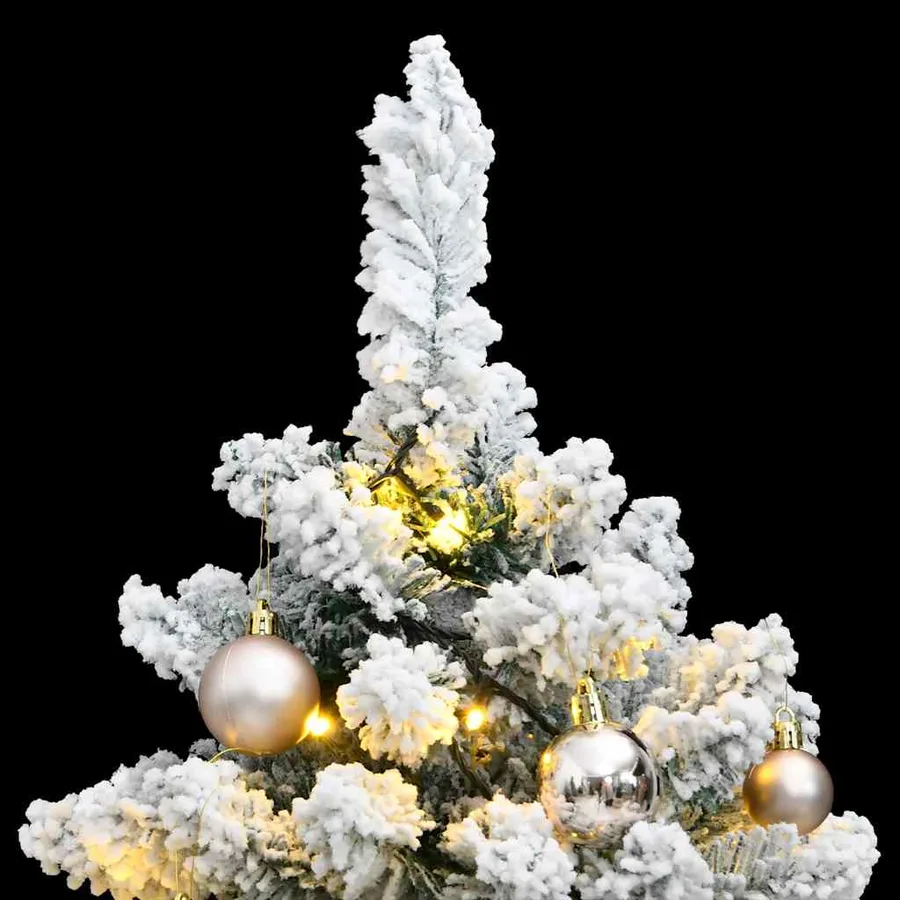 Sapin de Noël artificiel articulé 150 LED et boules 120 cm - 2