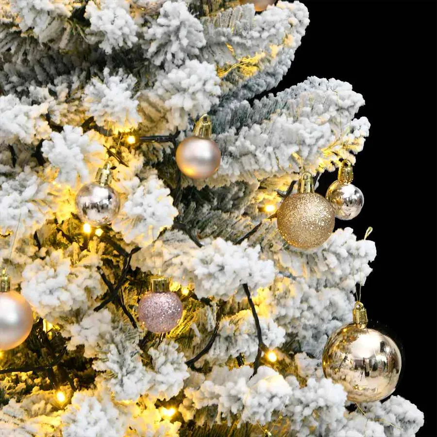 Sapin de Noël artificiel articulé 150 LED et boules 120 cm - 3