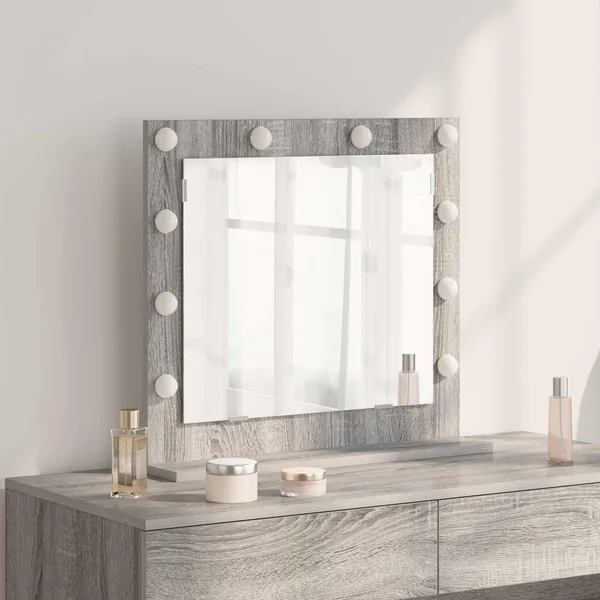 Miroir de vanité Rectangulaire Gris Sonoma 60 x 55 x 18 cm