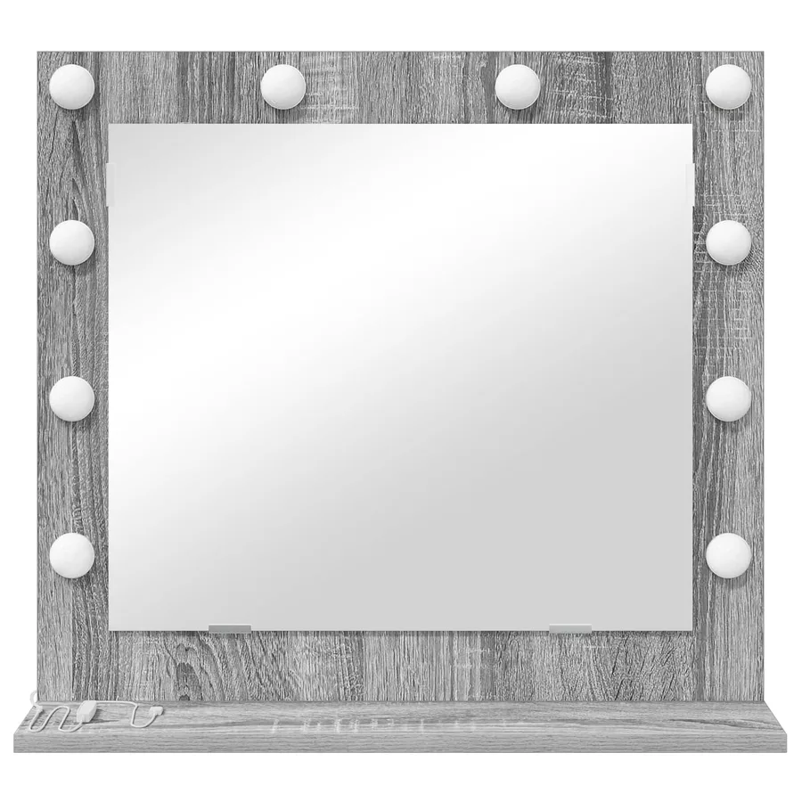 Miroir de vanité Rectangulaire Gris Sonoma 60 x 55 x 18 cm - 4