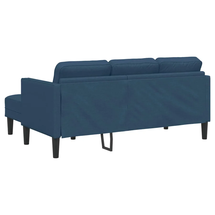 Ensemble de Canapés avec coussin 2 pcs Bleu Polyester - 11