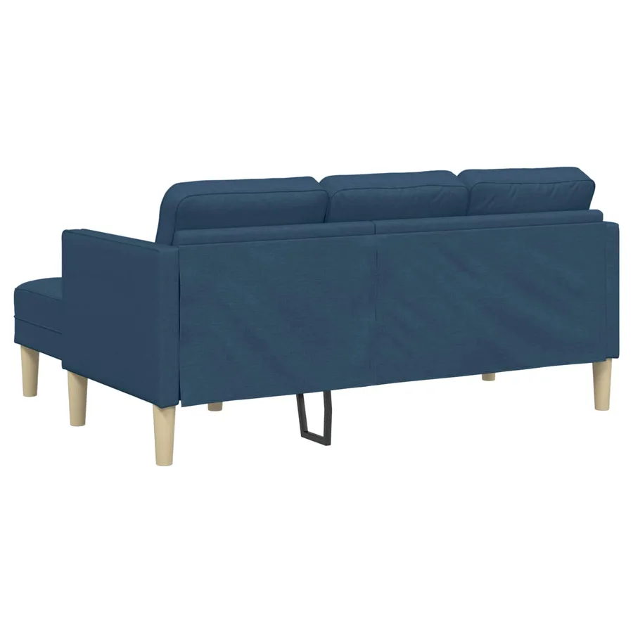 Ensemble de Canapés avec coussin 2 pcs Bleu Polyester - 8