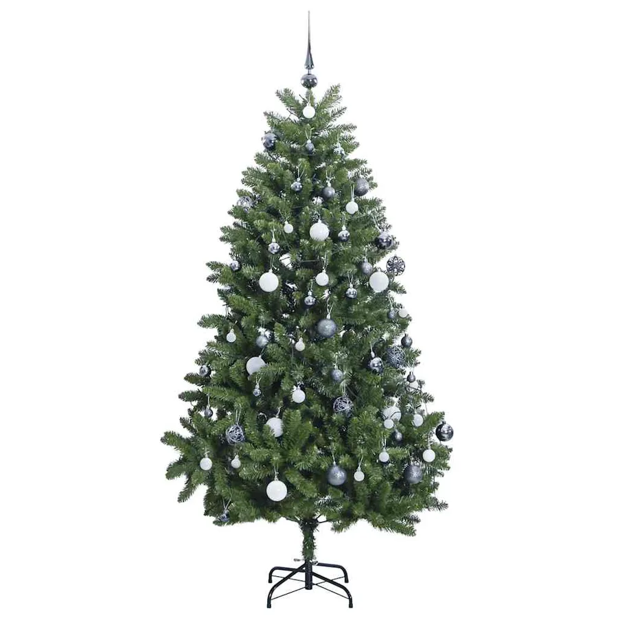 Sapin de Noël artificiel articulé 300 LED et boules 270 cm - 4