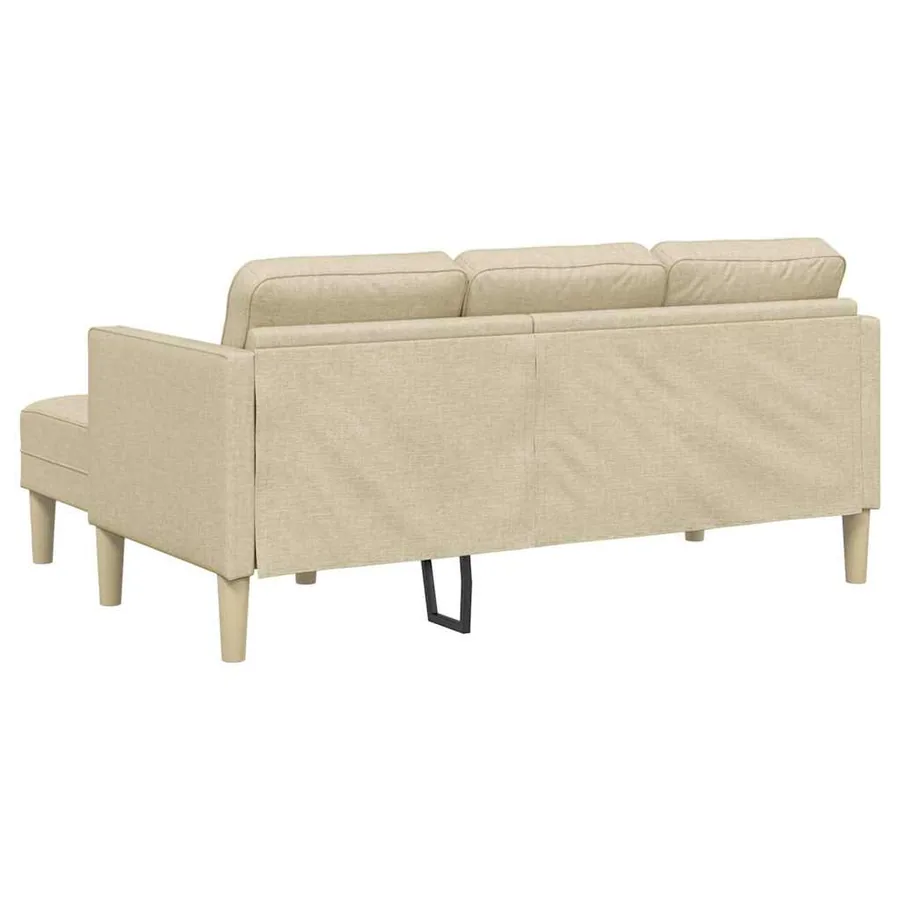 Ensemble de Canapés avec coussin Crème Polyester - 6