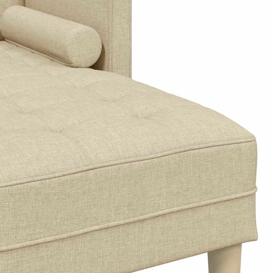 Ensemble de Canapés avec coussin Crème Polyester - 7