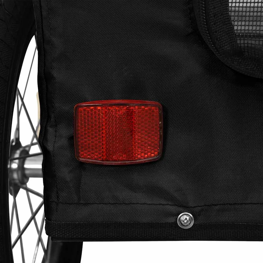 Remorque de vélo pour animaux de compagnie noir - 11