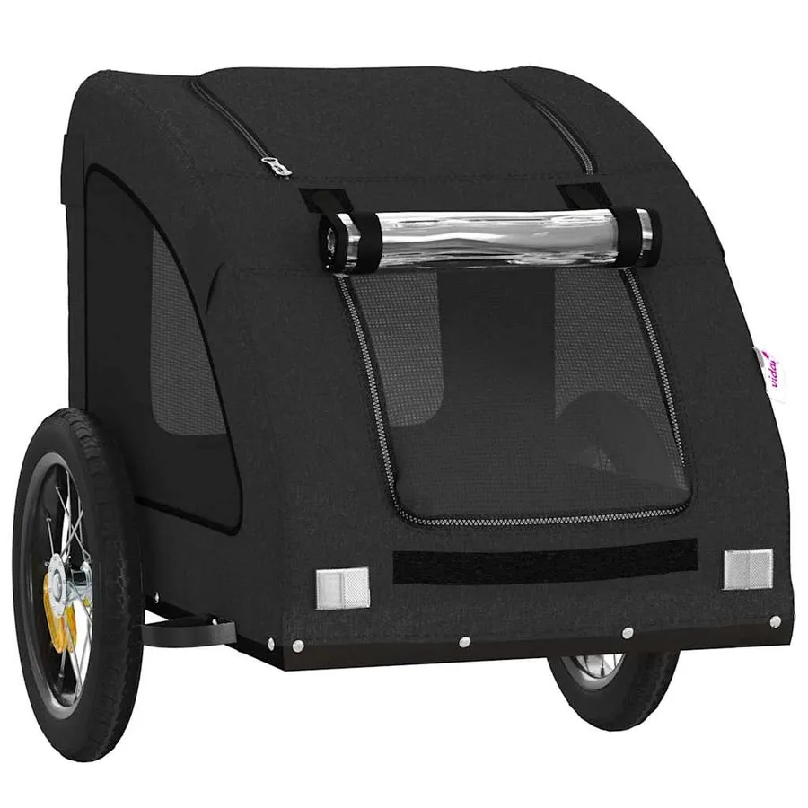 Remorque de vélo pour animaux de compagnie noir - 5