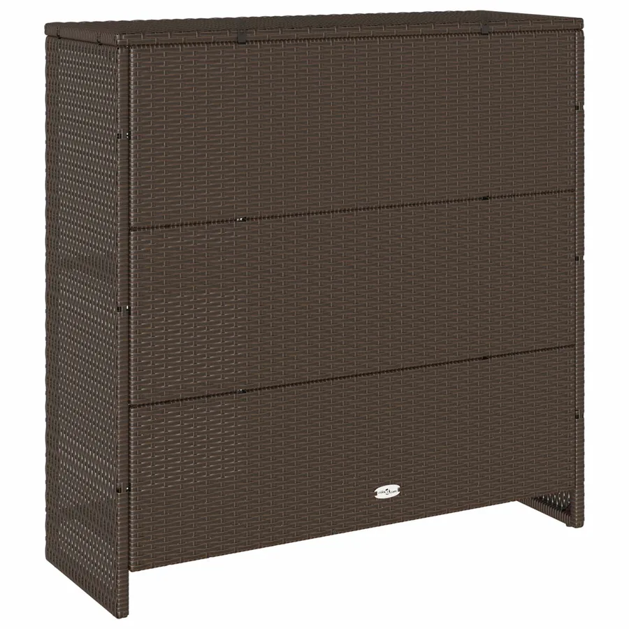 Armoire de rangement avec porte Marron 100 x 36 x 102 cm Rotin - 7
