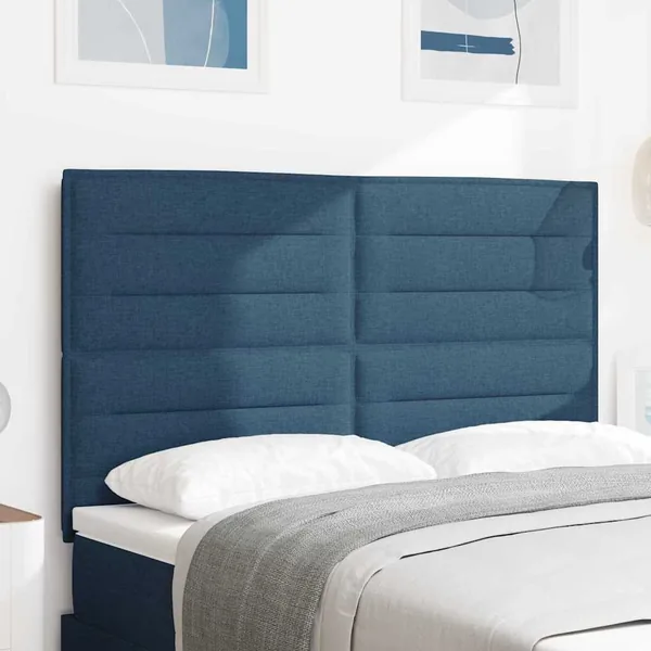 Tête de lit Bleu 160 cm tissu