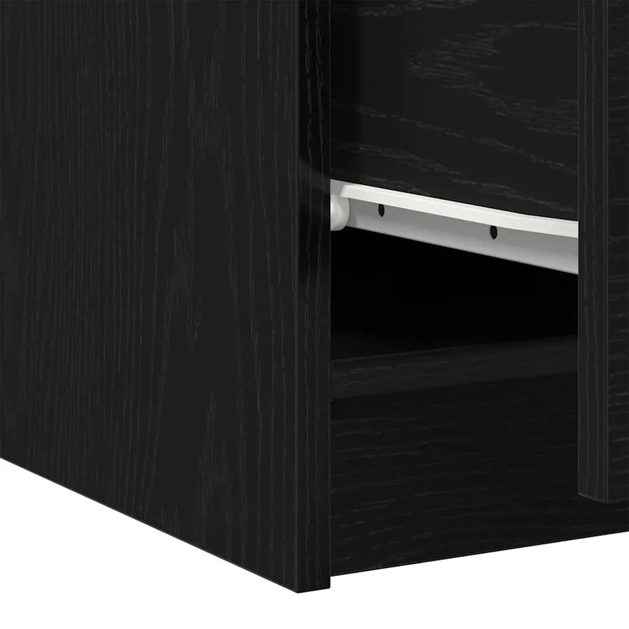 Cabinet de salle de bain avec tiroir Chêne noir 78 x 37 x 59 cm - 12