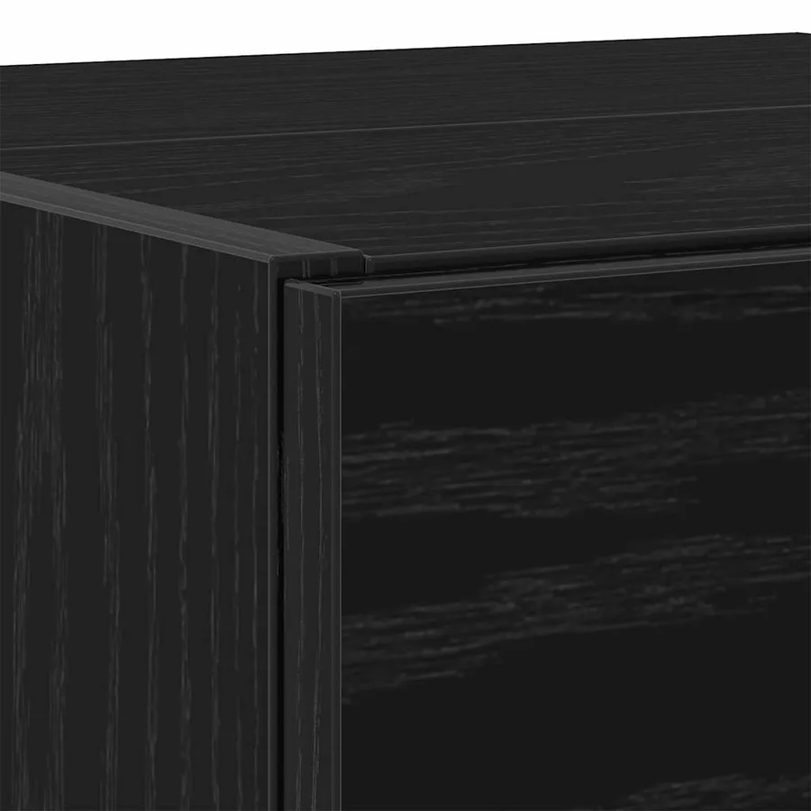 Cabinet de salle de bain avec tiroir Chêne noir 78 x 37 x 59 cm - 8