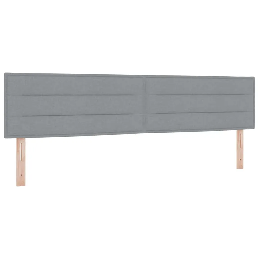 Tête de lit Gris clair 200 cm tissu - 2