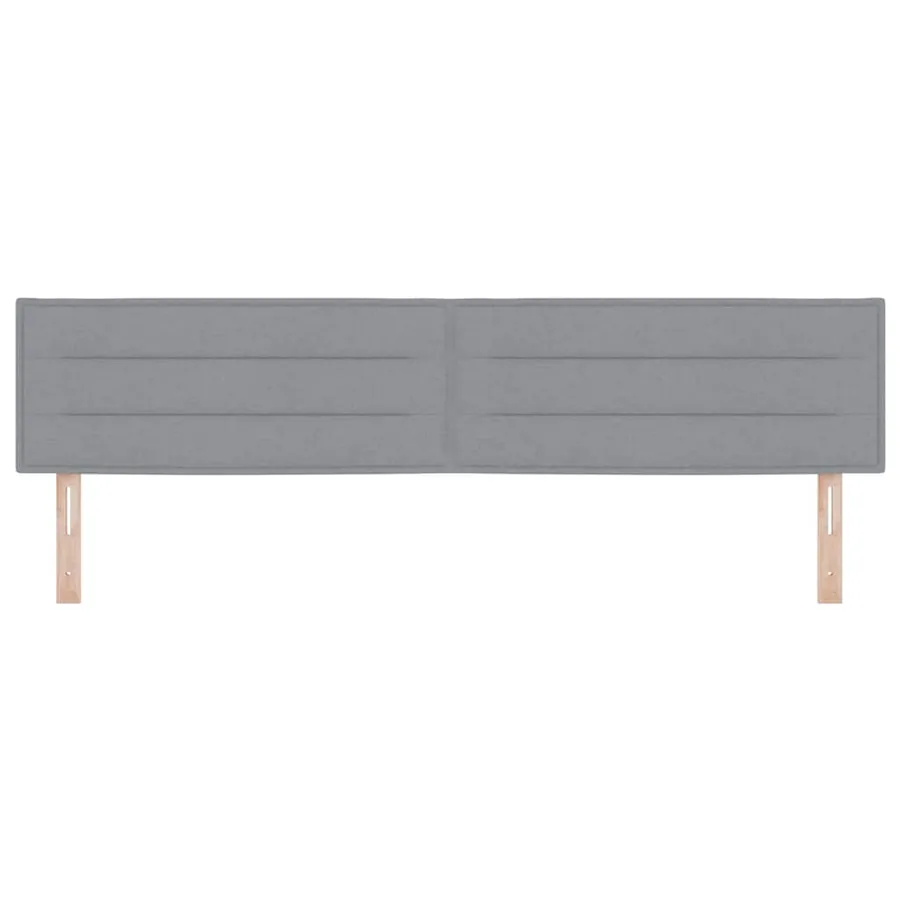 Tête de lit Gris clair 200 cm tissu - 4