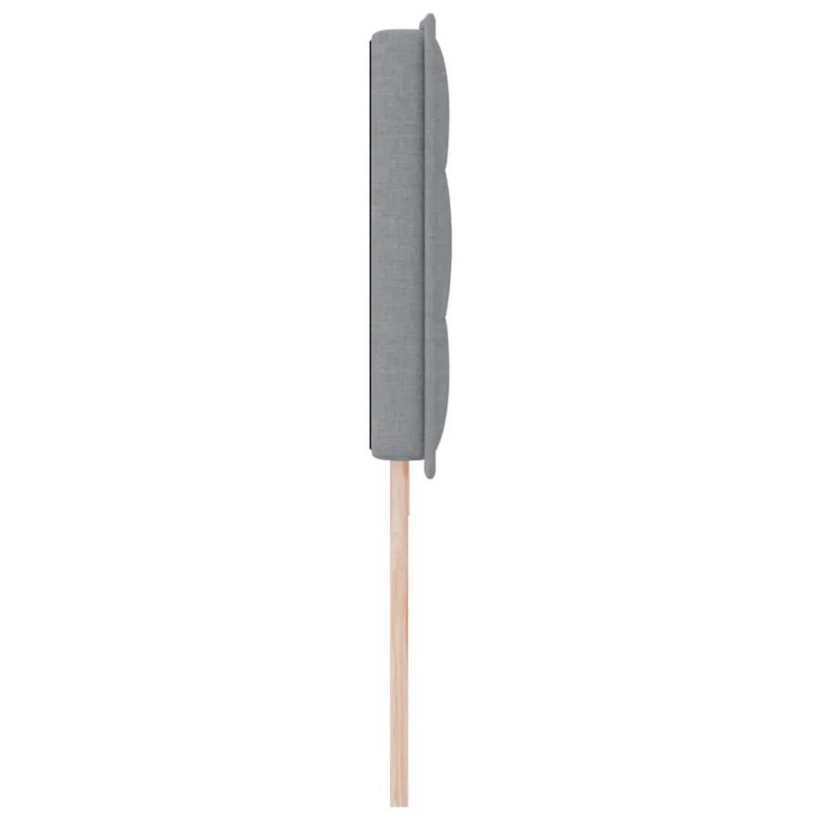 Tête de lit Gris clair 200 cm tissu - 5