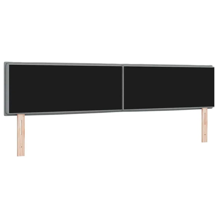 Tête de lit Gris clair 200 cm tissu - 6