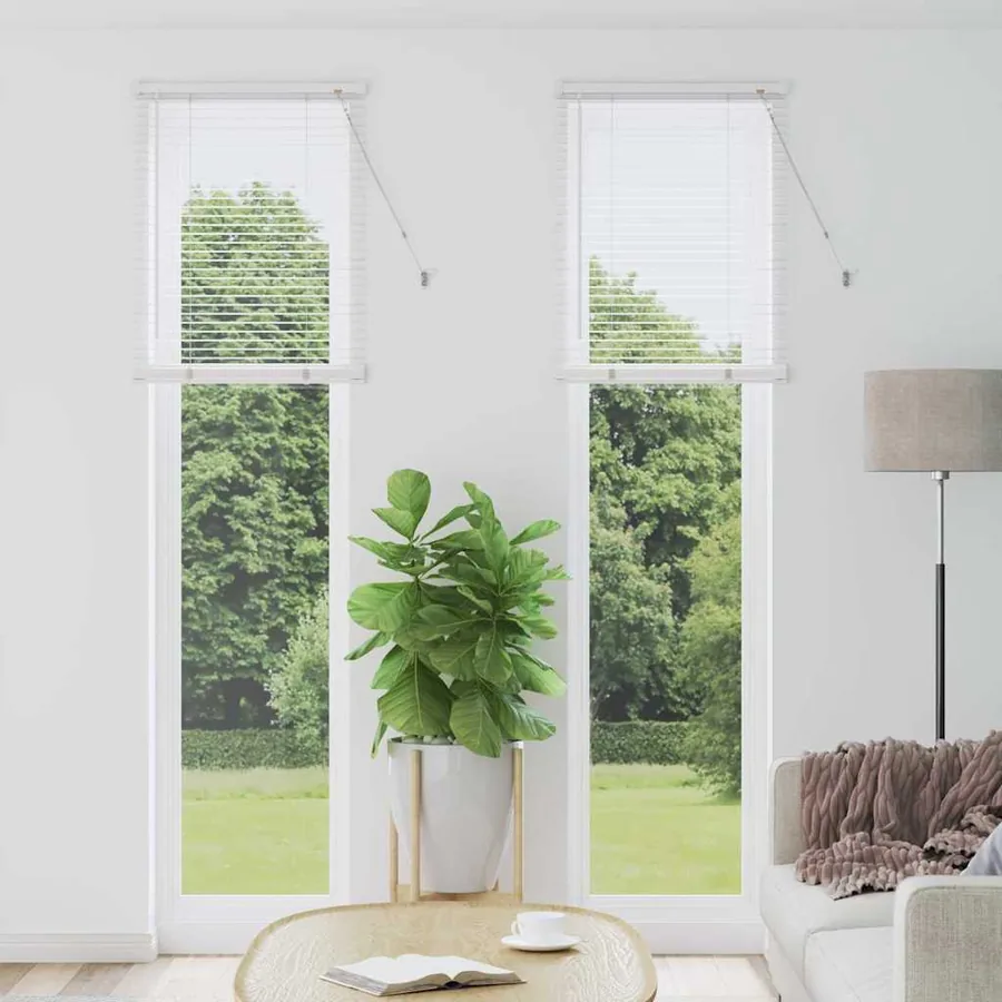 Stores vénitiens Blanc 220 x 55 cm Aluminium
