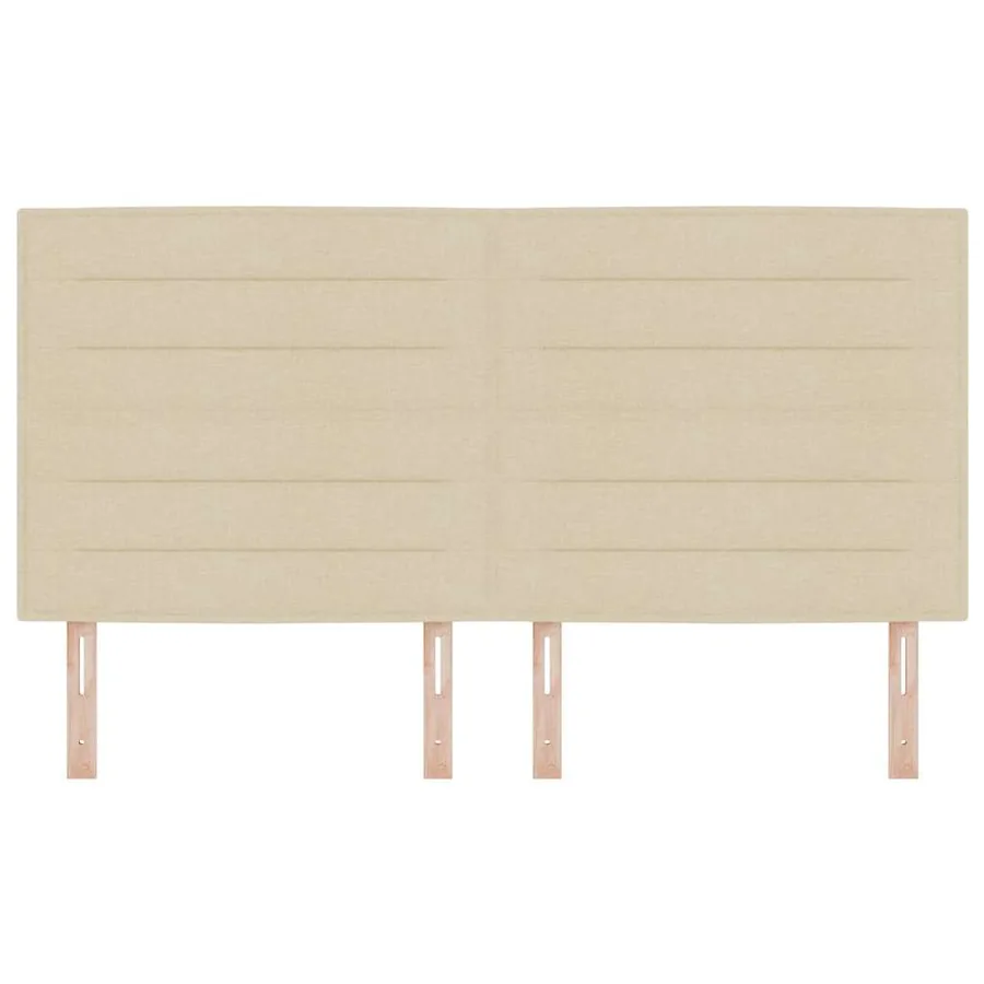 Tête de lit LED avec bandes LED Crème 180 cm tissu - 5