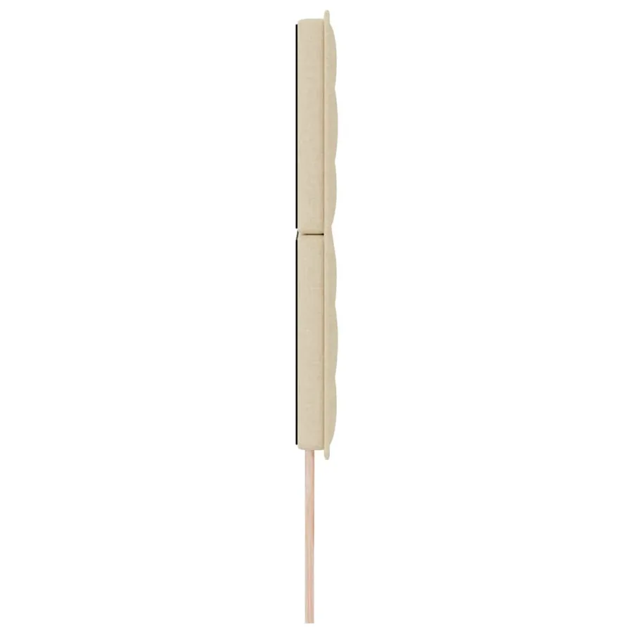 Tête de lit LED avec bandes LED Crème 180 cm tissu - 6