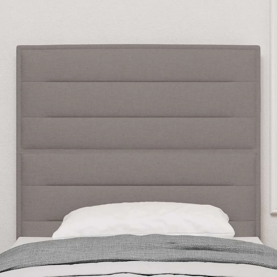 Tête de lit Taupe 100 cm tissu - 3