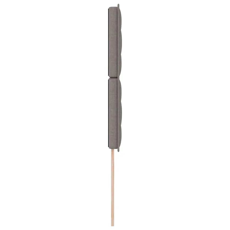 Tête de lit Taupe 100 cm tissu - 5