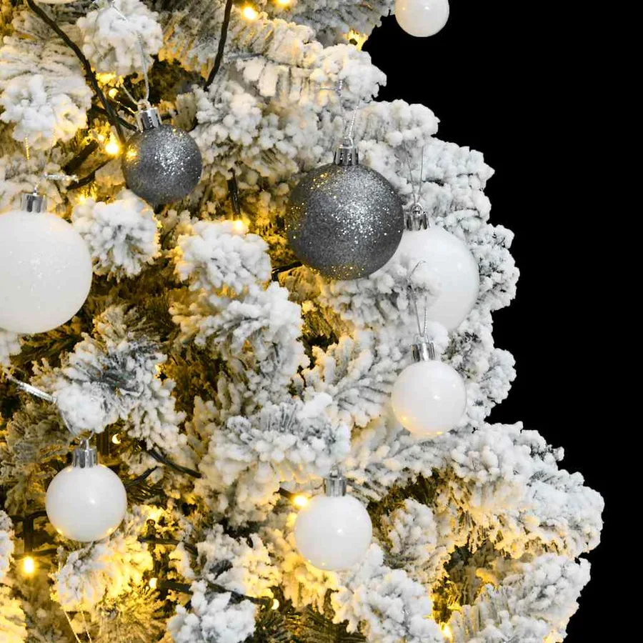 Sapin de Noël artificiel articulé 150 LED et boules 150 cm - 3