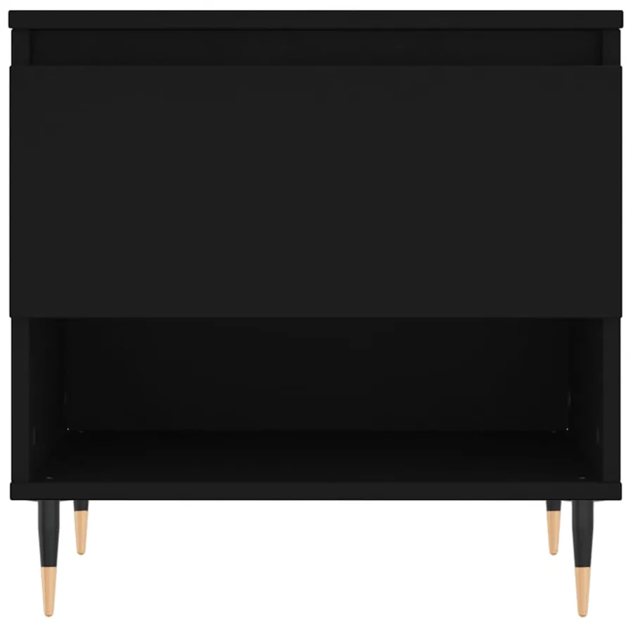 Tables basses 2 pcs noir 50x46x50 cm bois d'ingénierie - 6