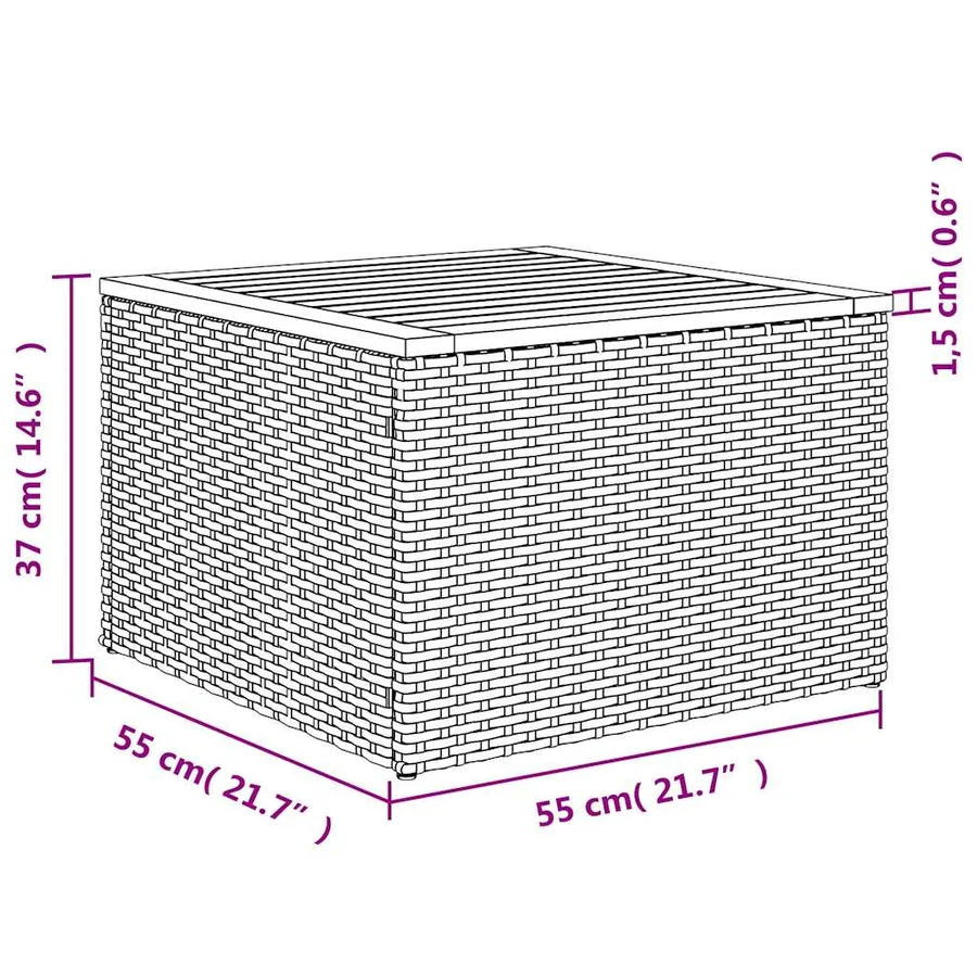 Ensemble de canapé de jardin 10 pcs avec coussins gris résine tressée - 12