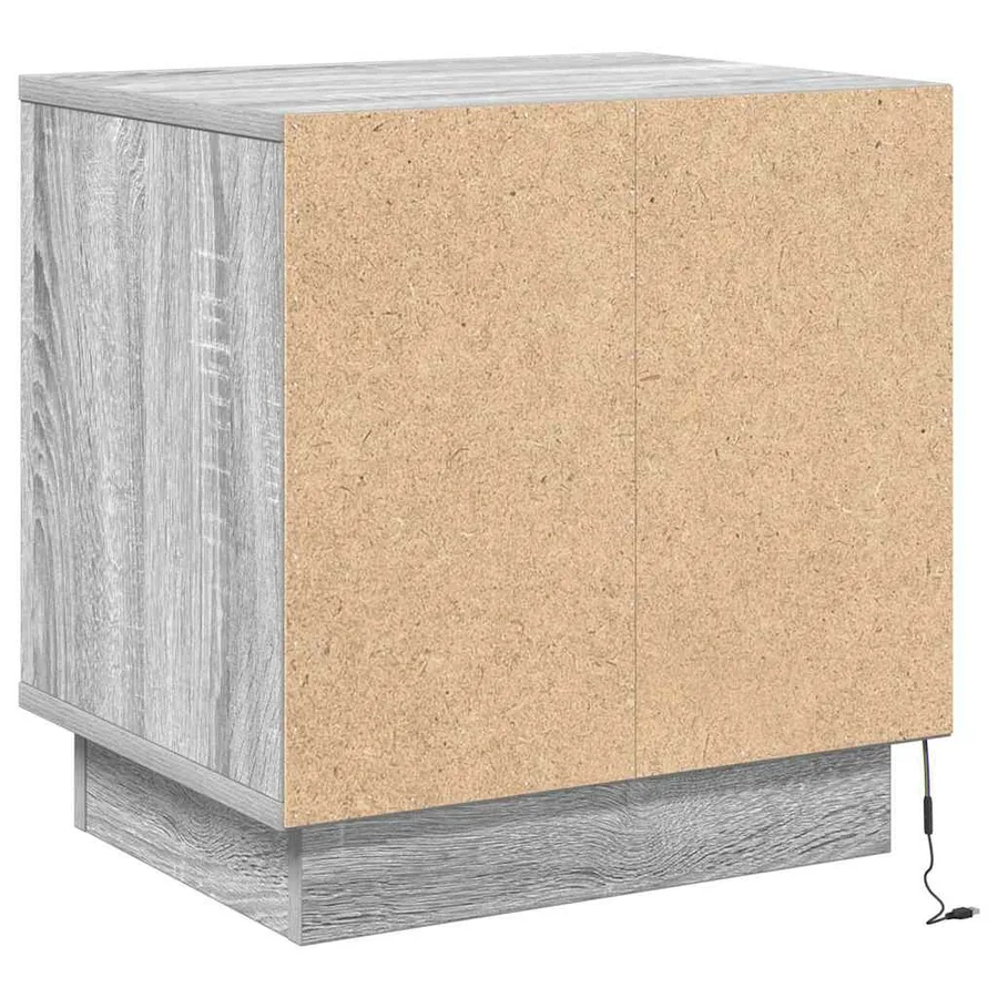 Cabinet de chevet 2 pcs Gris 44 x 34,5 x 45 cm - 10