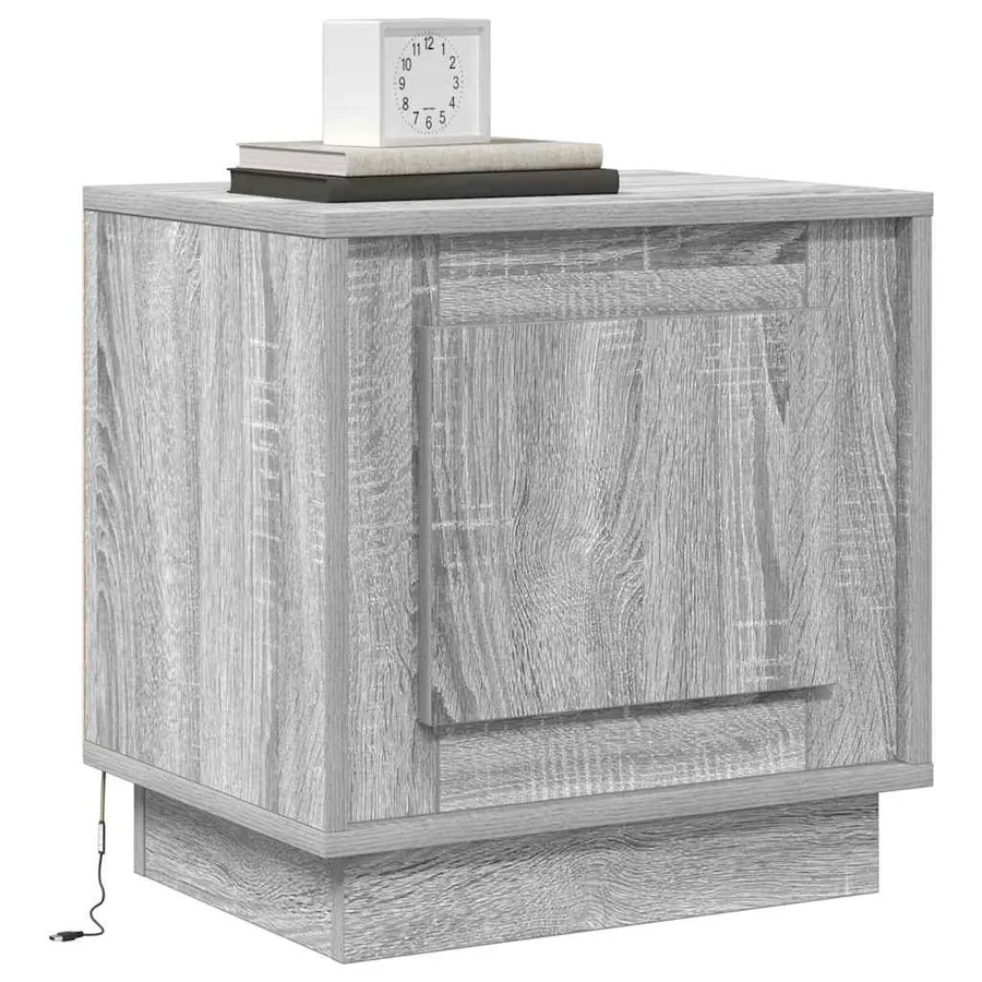 Cabinet de chevet 2 pcs Gris 44 x 34,5 x 45 cm - 3