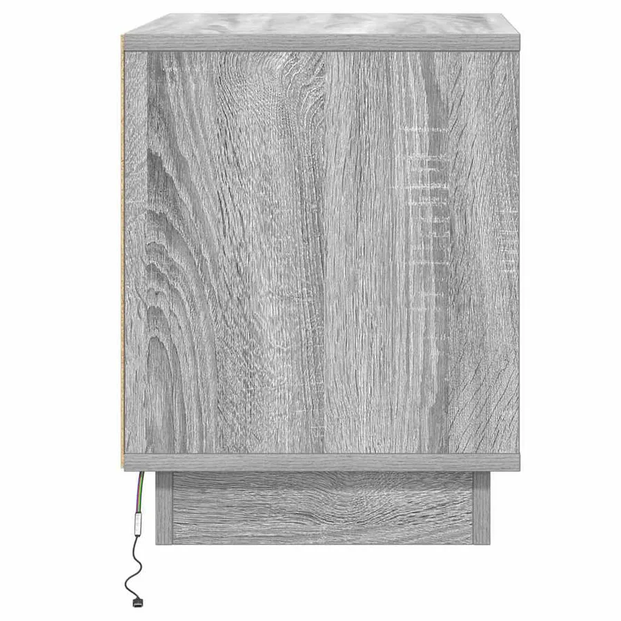 Cabinet de chevet 2 pcs Gris 44 x 34,5 x 45 cm - 9