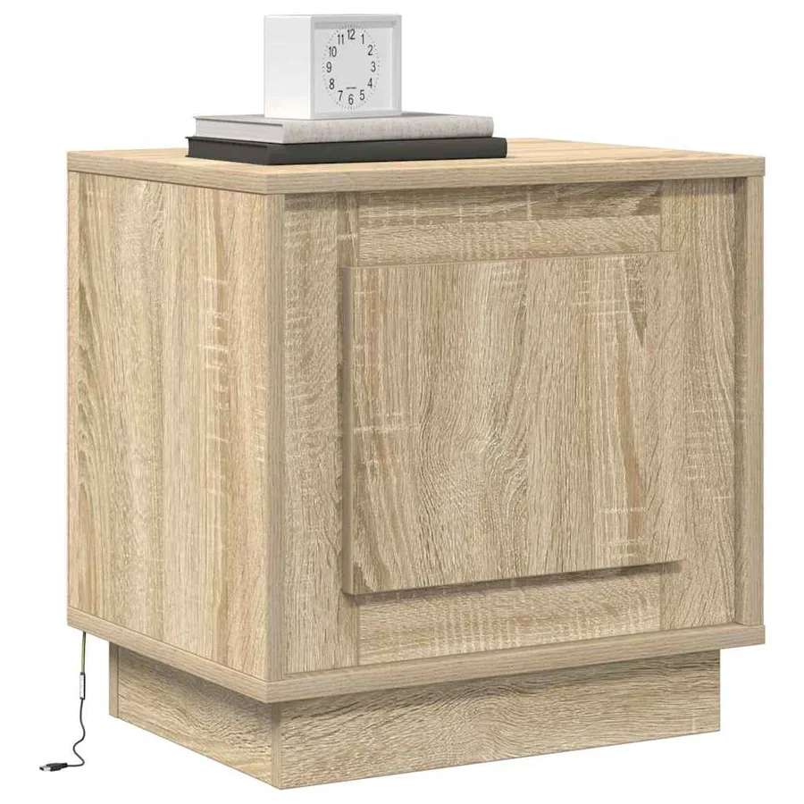 Cabinet de chevet 2 pcs Chêne Sonoma 44 x 34,5 x 45 cm - 3