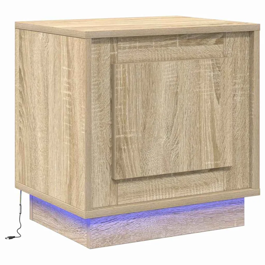 Cabinet de chevet 2 pcs Chêne Sonoma 44 x 34,5 x 45 cm - 6