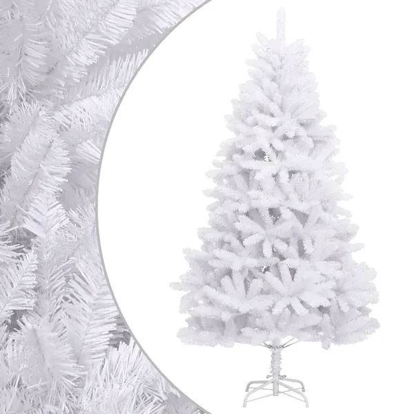 Sapin de Noël artificiel à charnières avec support blanc 300 cm