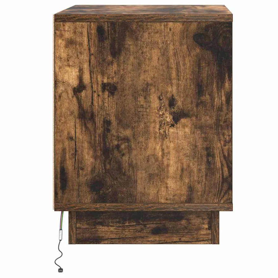 Cabinet de chevet 2 pcs Chêne fumé 44 x 34,5 x 45 cm - 9