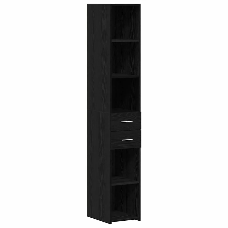 Bibliothèque avec tiroir Chêne noir 30 x 42.4 x 185.2 cm - 2
