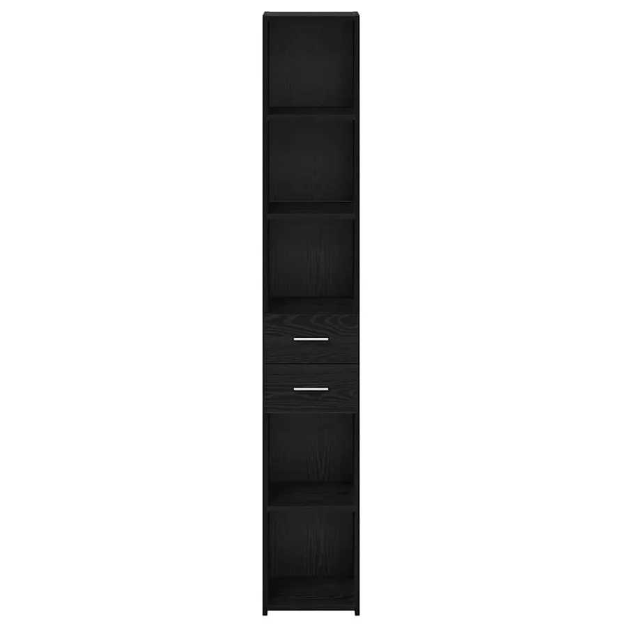 Bibliothèque avec tiroir Chêne noir 30 x 42.4 x 185.2 cm - 6