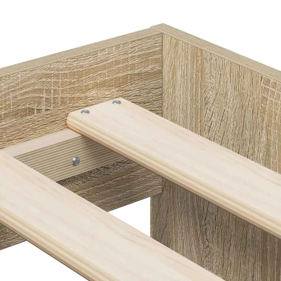 Cadre de lit avec rangement avec stockage Chêne Sonoma 80 cm - 10