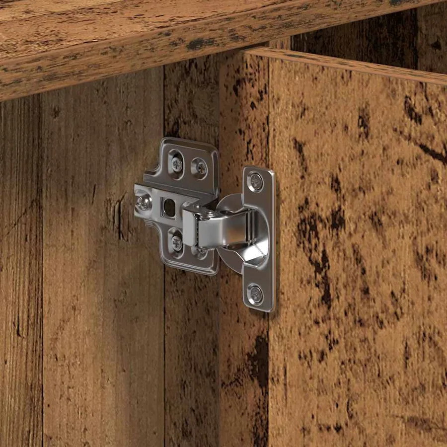 Cabinet de salle de bain avec porte Bois Ancien 90 x 29 x 55 cm - 11