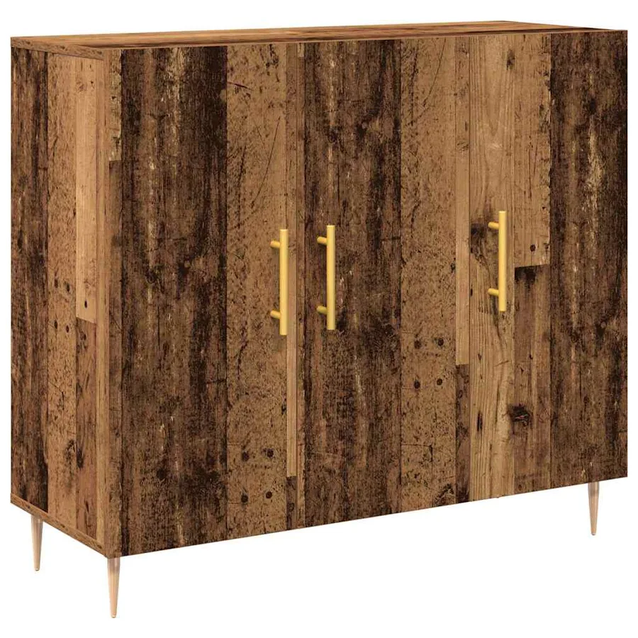 Buffet Bois ancien 90 x 34 x 80 cm Bois d'ingénierie - 2