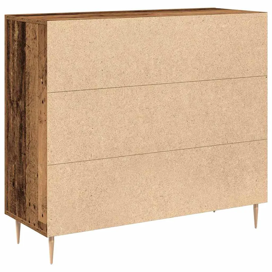 Buffet Bois ancien 90 x 34 x 80 cm Bois d'ingénierie - 5