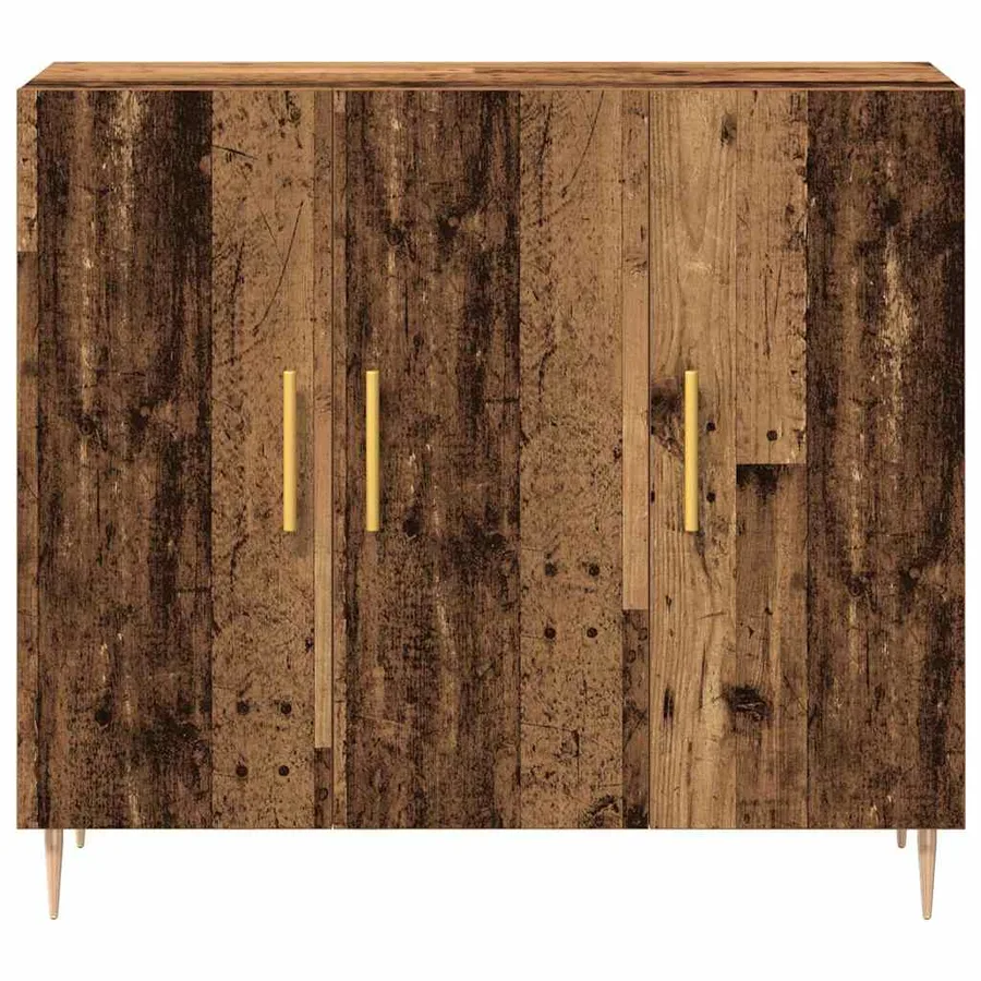 Buffet Bois ancien 90 x 34 x 80 cm Bois d'ingénierie - 6