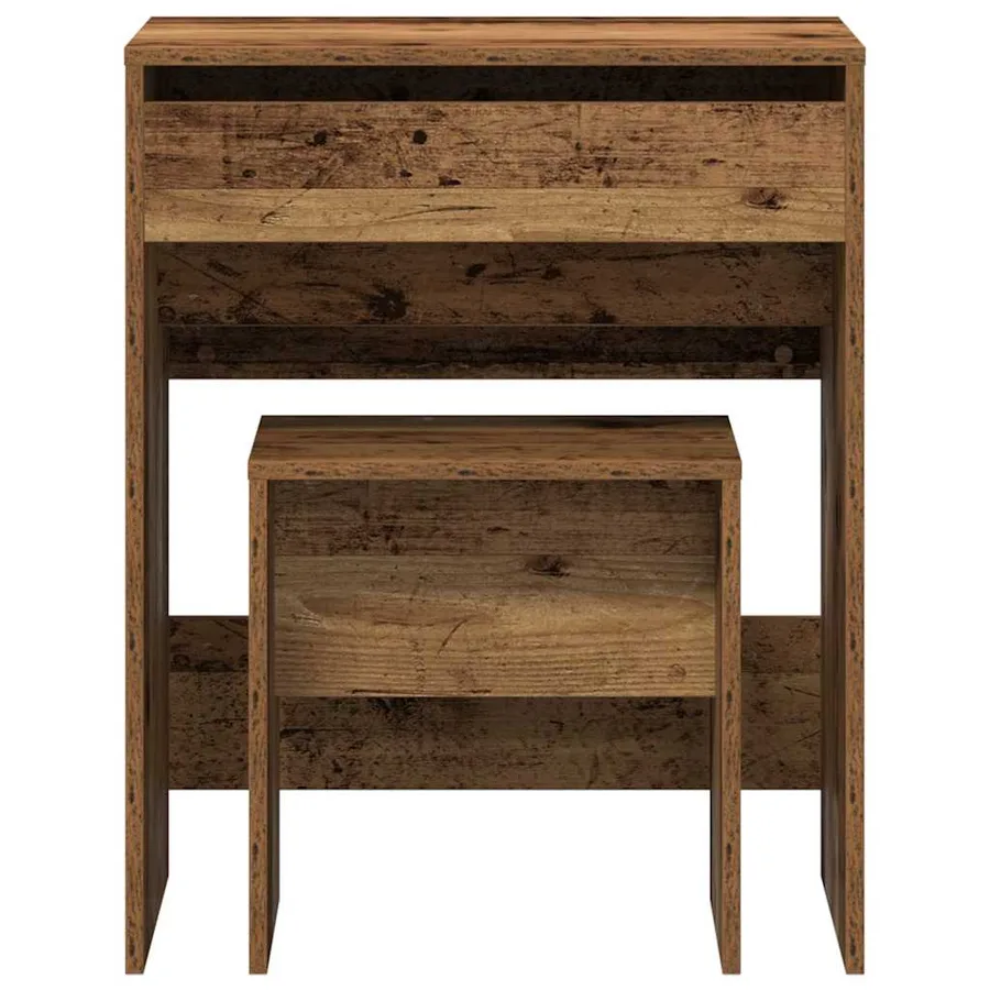 Coiffeuse Bois Ancien 60 x 40 x 75 cm Bois d'ingénierie - 7