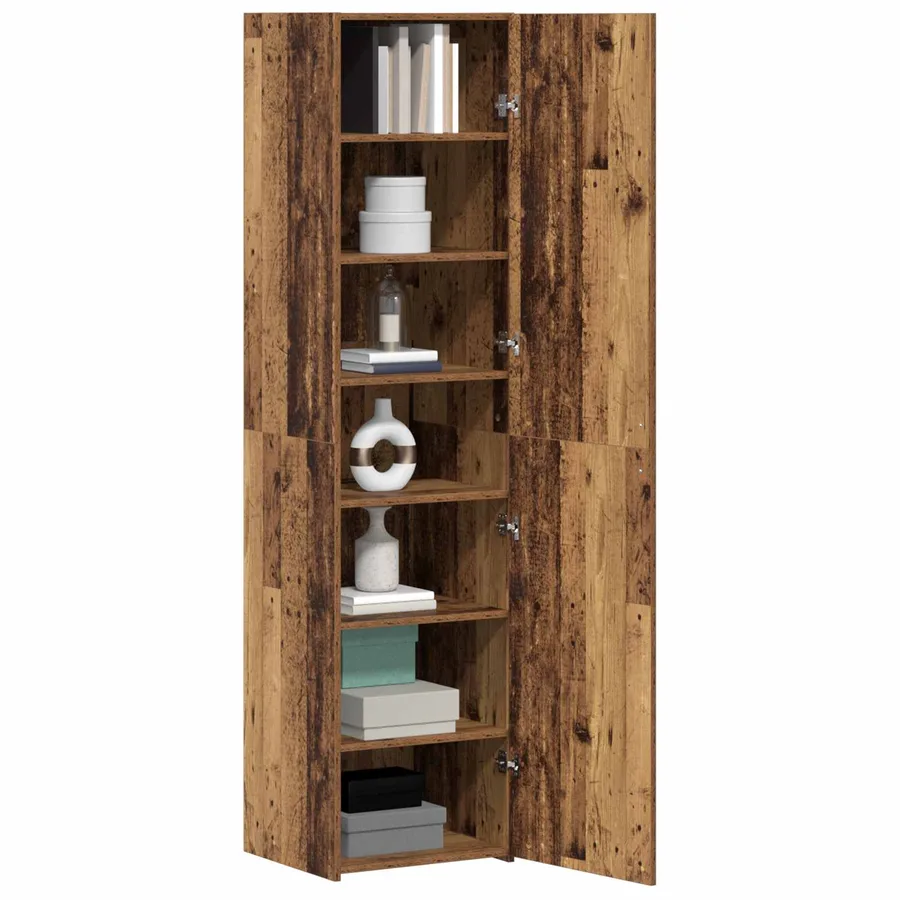 Haut Armoire Bois ancien 45 x 42,5 x 185 cm - 4