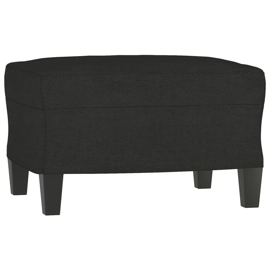 Ensemble de canapés 3 pcs avec coussins Noir Tissu - 5