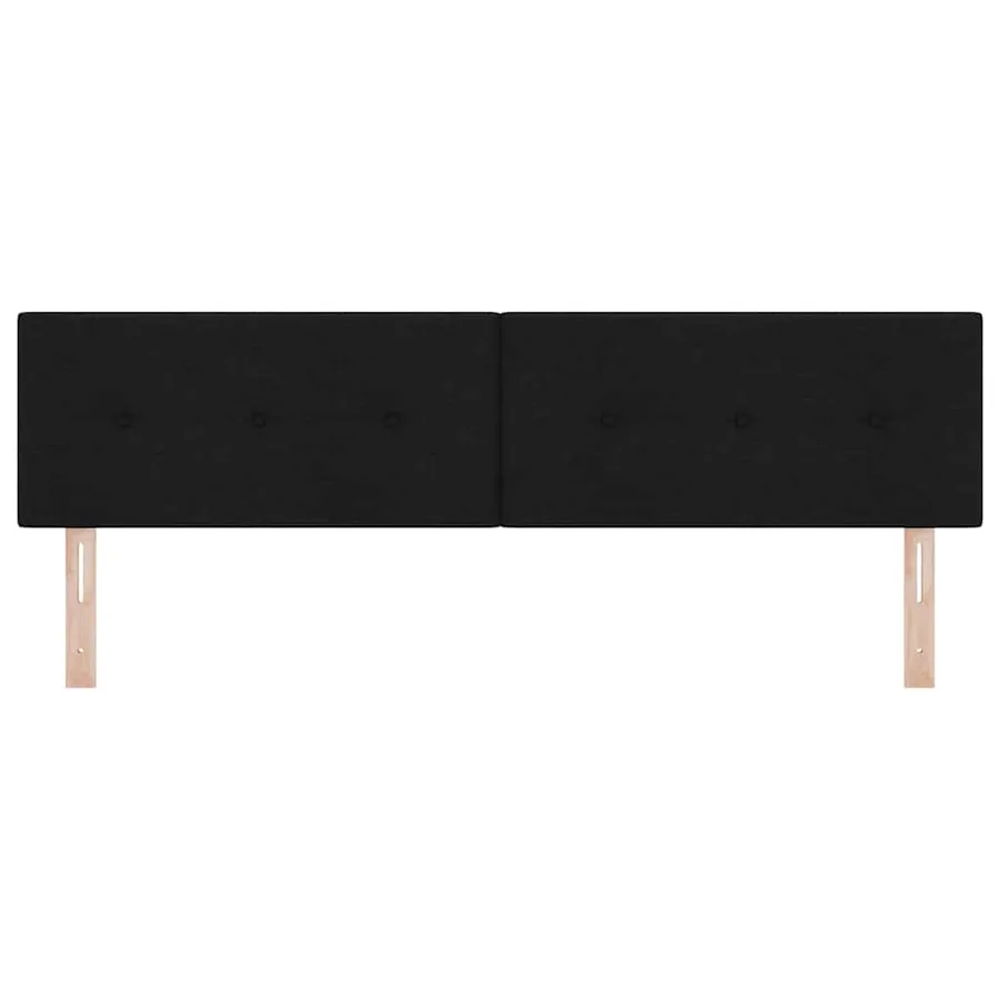 Tête de lit réglable en hauteur Noir 180 cm tissu - 5