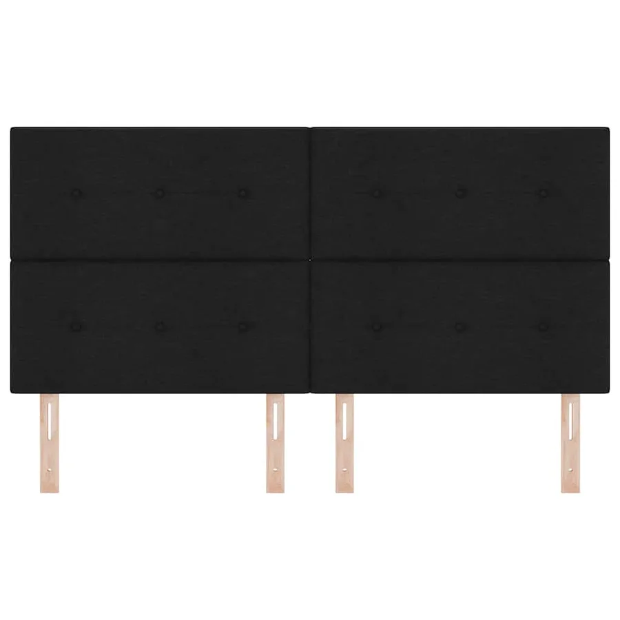 Tête de lit réglable en hauteur Noir 180 cm tissu - 4