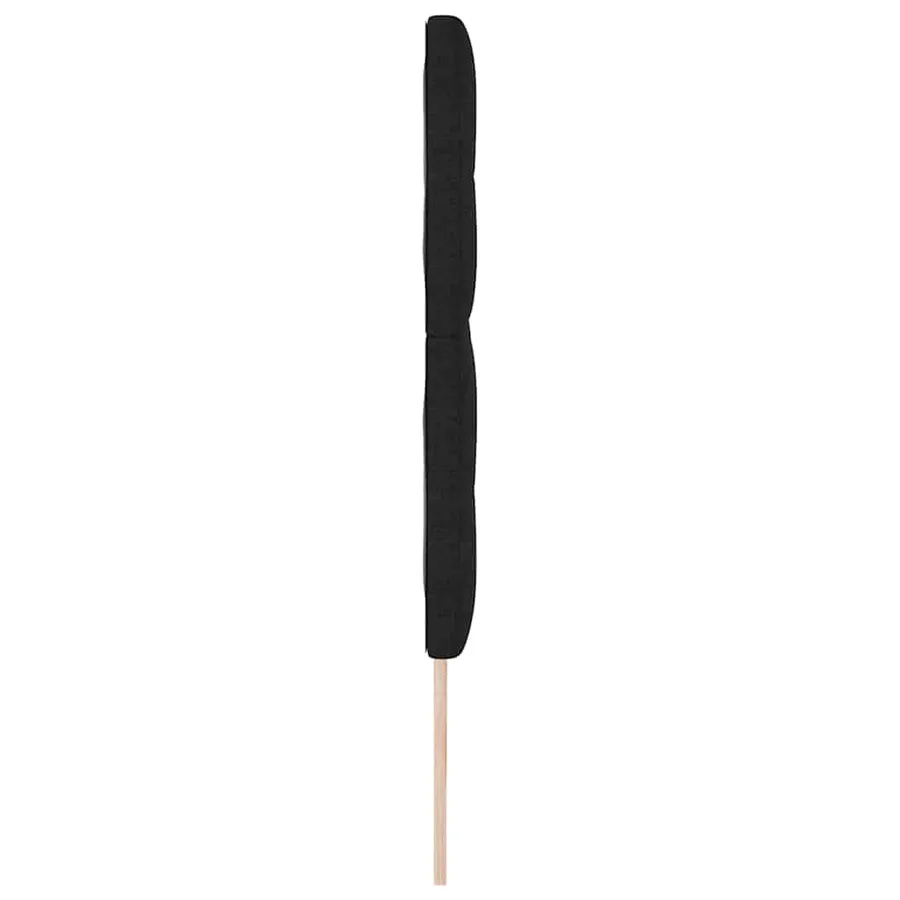 Tête de lit réglable en hauteur Noir 180 cm tissu - 5