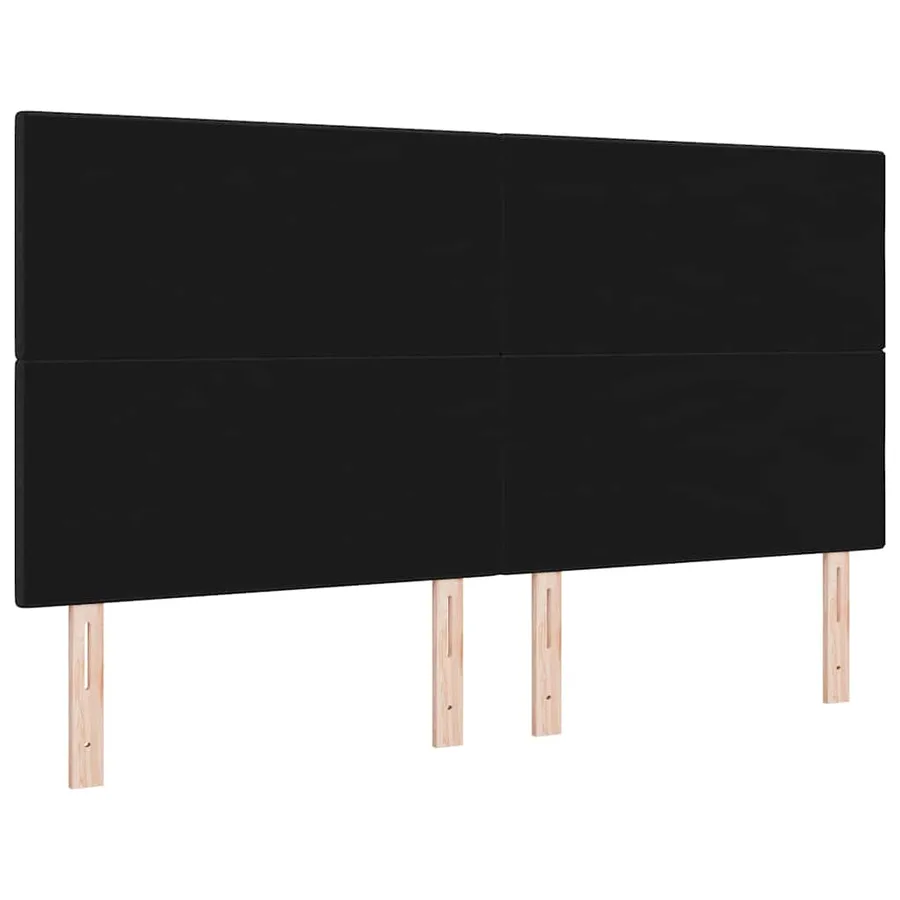 Tête de lit réglable en hauteur Noir 180 cm tissu - 6