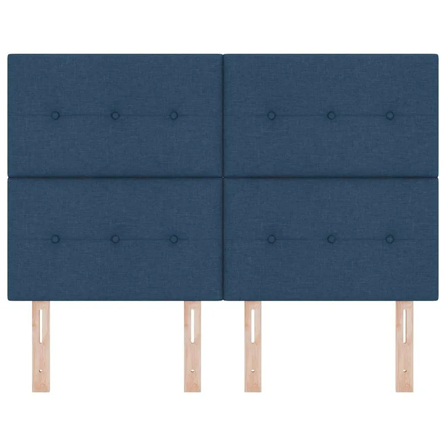 Tête de lit LED avec bandes LED Bleu 144 cm tissu - 5